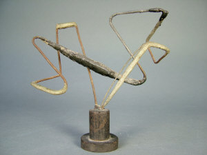 Appraisal: Willy Soukop RA - - Untitled abstract form wire and