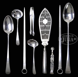 Appraisal: NINE ASSORTED PIECES OF GEORGIAN STERLING SILVER BY HESTER BATEMAN