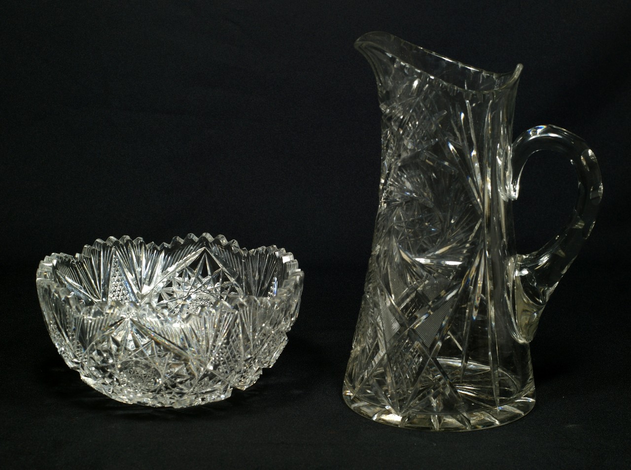 Appraisal: ABCG water pitcher h with an Libbey cut bowl slight