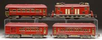 Appraisal: AMERICAN FLYER STANDARD GAUGE HAMILTONIAN PASSENGER SET WITH LOCO AND