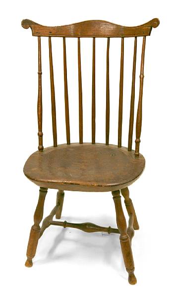 Appraisal: A Windsor fan back chair height width in depth in