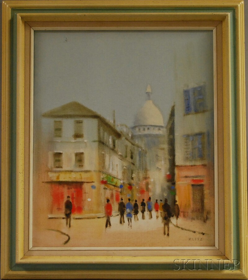 Appraisal: Anthony Robert Tony Klitz Anglo Irish - Montmartre with Sacre