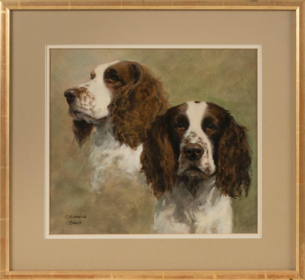 Appraisal: CHERYL MCDONALD CONNECTICUT CONTEMPORARY PORTRAIT OF A DOG MIXED MEDIA