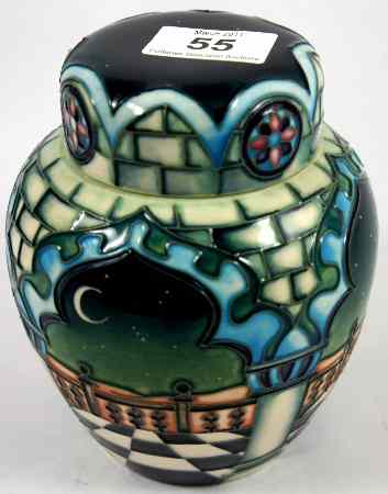 Appraisal: Moorcroft Ginger Jar Cover decorated in the Jumeirah design height