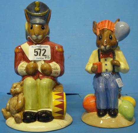 Appraisal: Royal Doulton Bunnykins Toby Jugs Toy Soldier D and Party