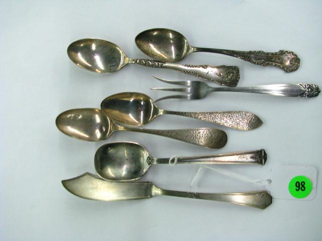 Appraisal: Group of Sterling Table Service Items including five spoons one