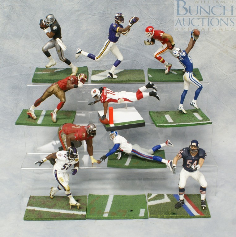 Appraisal: Players Inc NFLP McFarlane Toys receivers defensive players football figures