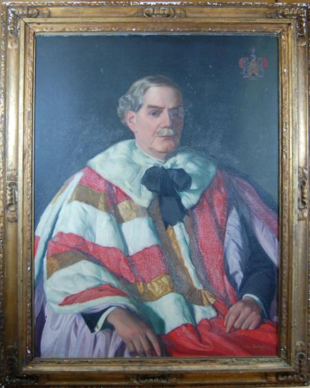 Appraisal: AIDAN SAVAGE BRITISH - HALF LENGTH PORTRAIT OF CHARLES BENJAMIN