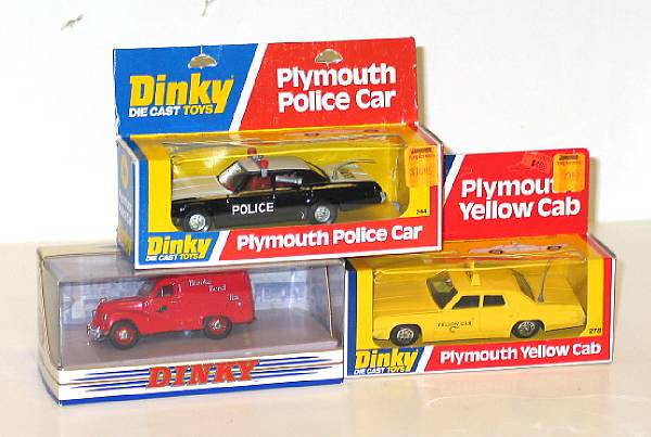 Appraisal: Boxed Dinky Toys Lot Foden Army Truck a Volks Plymouth