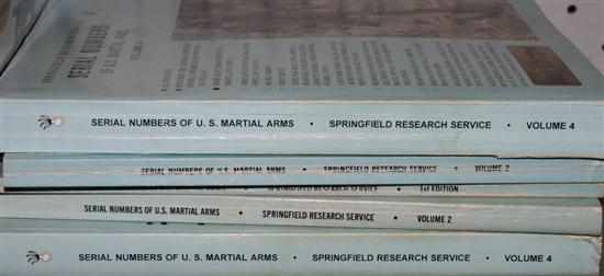 Appraisal: Volumes - from Springfield Research Service on serial numbers of