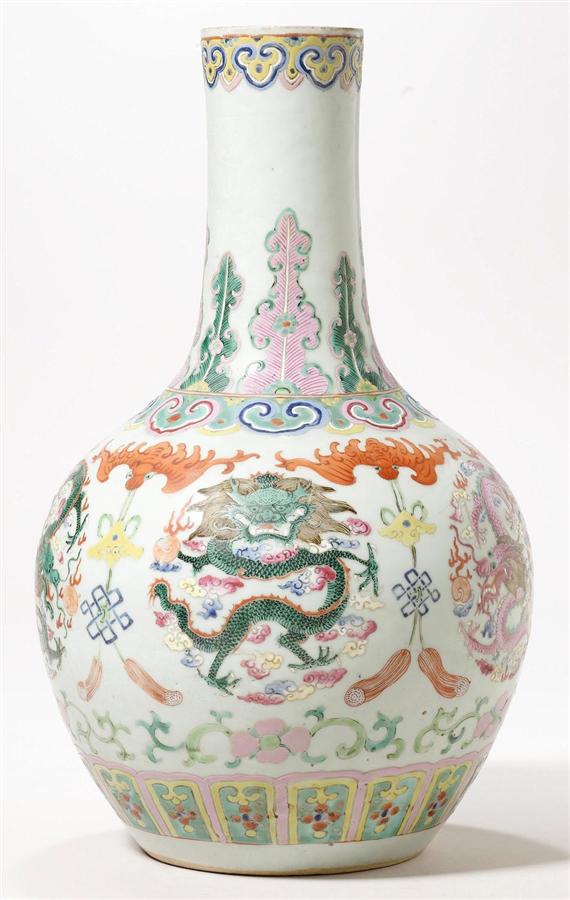 Appraisal: A DRAGON VASE China th c Height cm