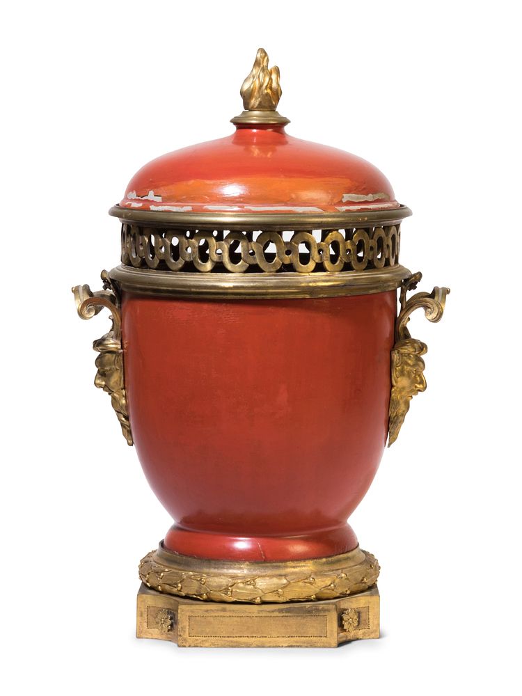 Appraisal: A Louis XVI Gilt Bronze Mounted Lacquer Urn A Louis