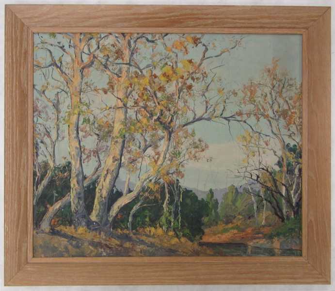 Appraisal: ATTRIBUTED TO WILLIAM HENRY PRICE OIL ON CANVASBOARD Pasadena California