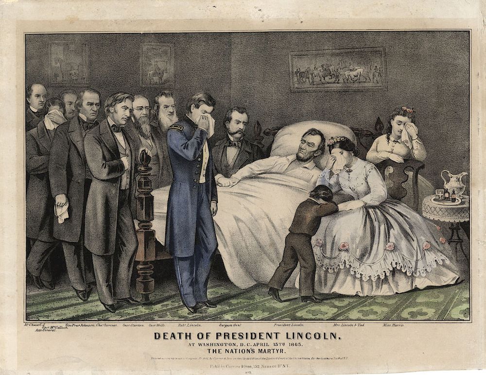 Appraisal: Death of President Lincoln - Small Folio Currier Ives Title