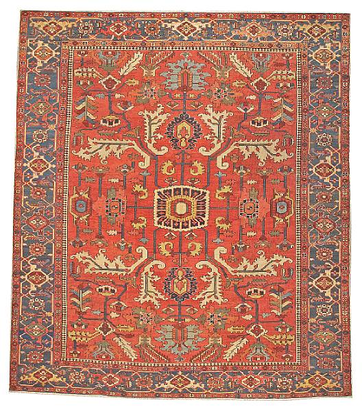 Appraisal: A Serapi carpet Northwest Persia late th century size approximately