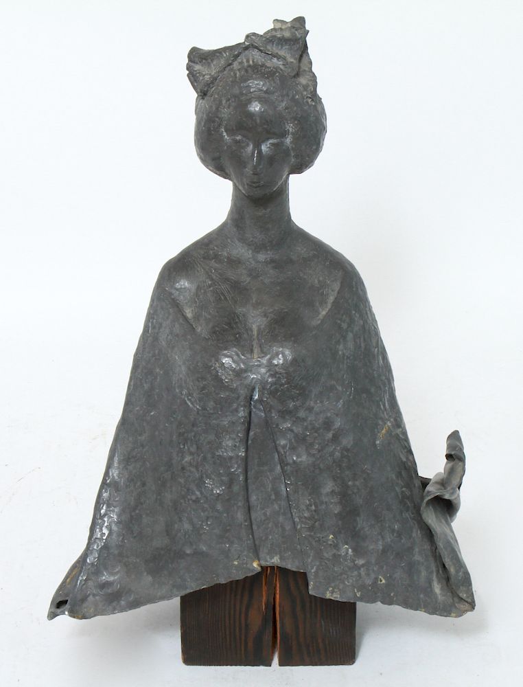 Appraisal: John Cavanaugh Composition Woman Sculpture John Cavanaugh American - composition