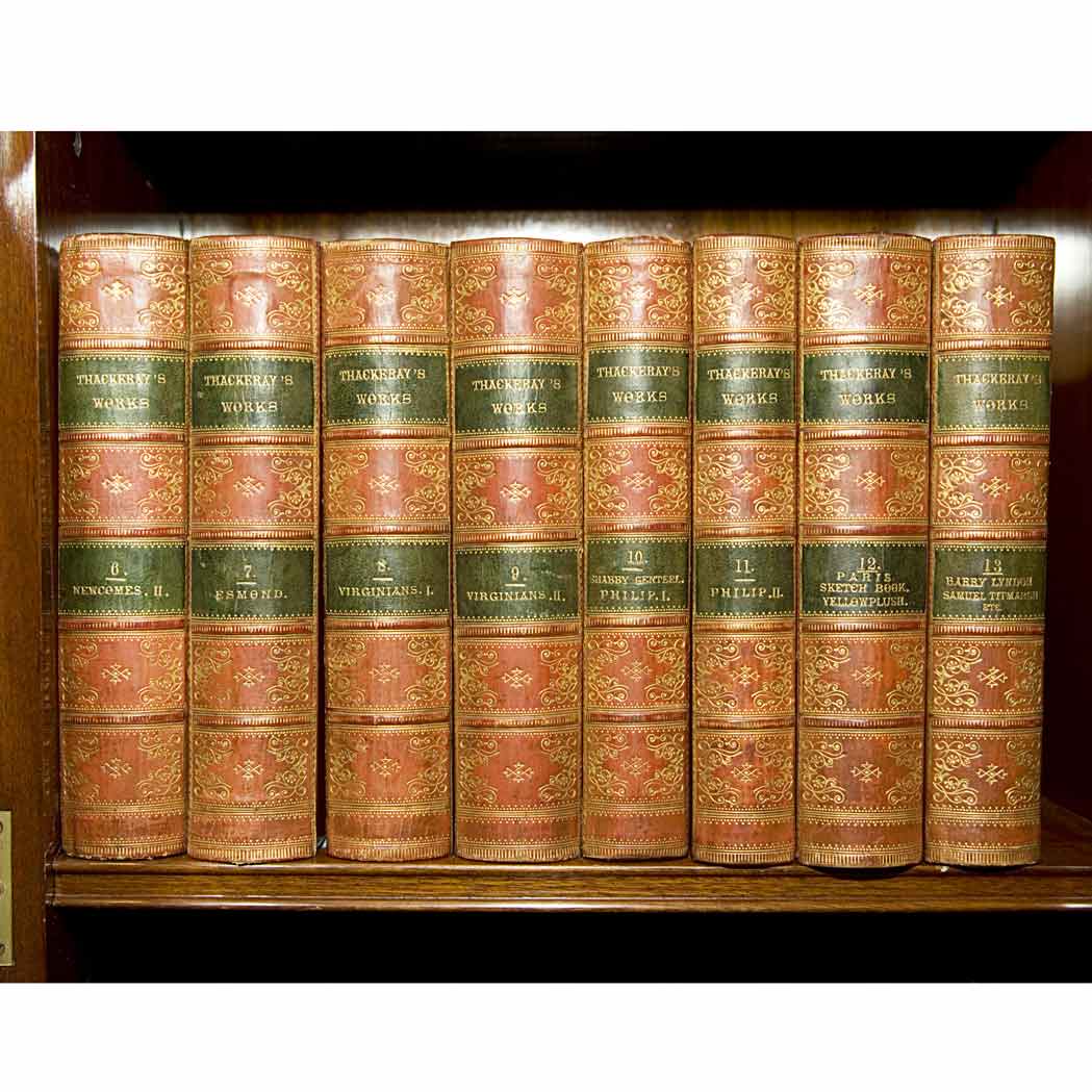 Appraisal: FINE BINDING THACKERAY WILLIAM MAKEPEACE Works London Smith Elder volumes