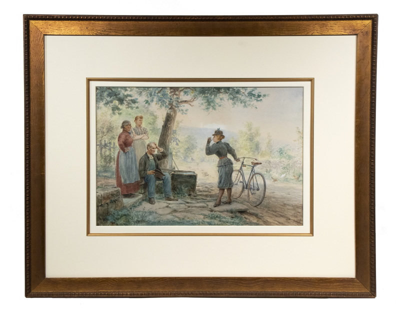 Appraisal: EDWARD LAMSON HENRY NY SC - The Thirsty Rider watercolor