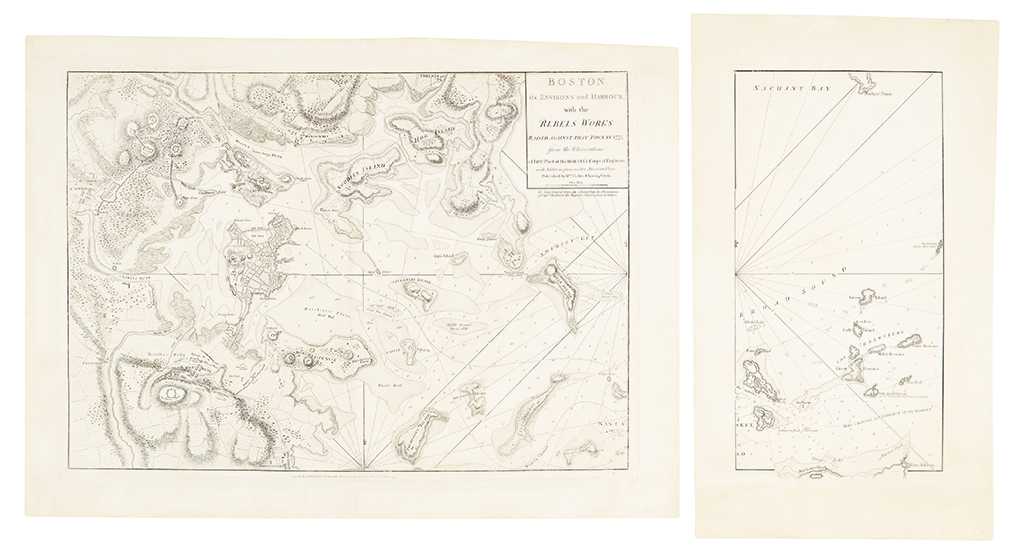 Appraisal: FADEN WILLIAM Boston its Environs and Harbour with the Rebel