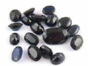 Appraisal: A quantity of loose polished sapphires mixed cuts and sizes