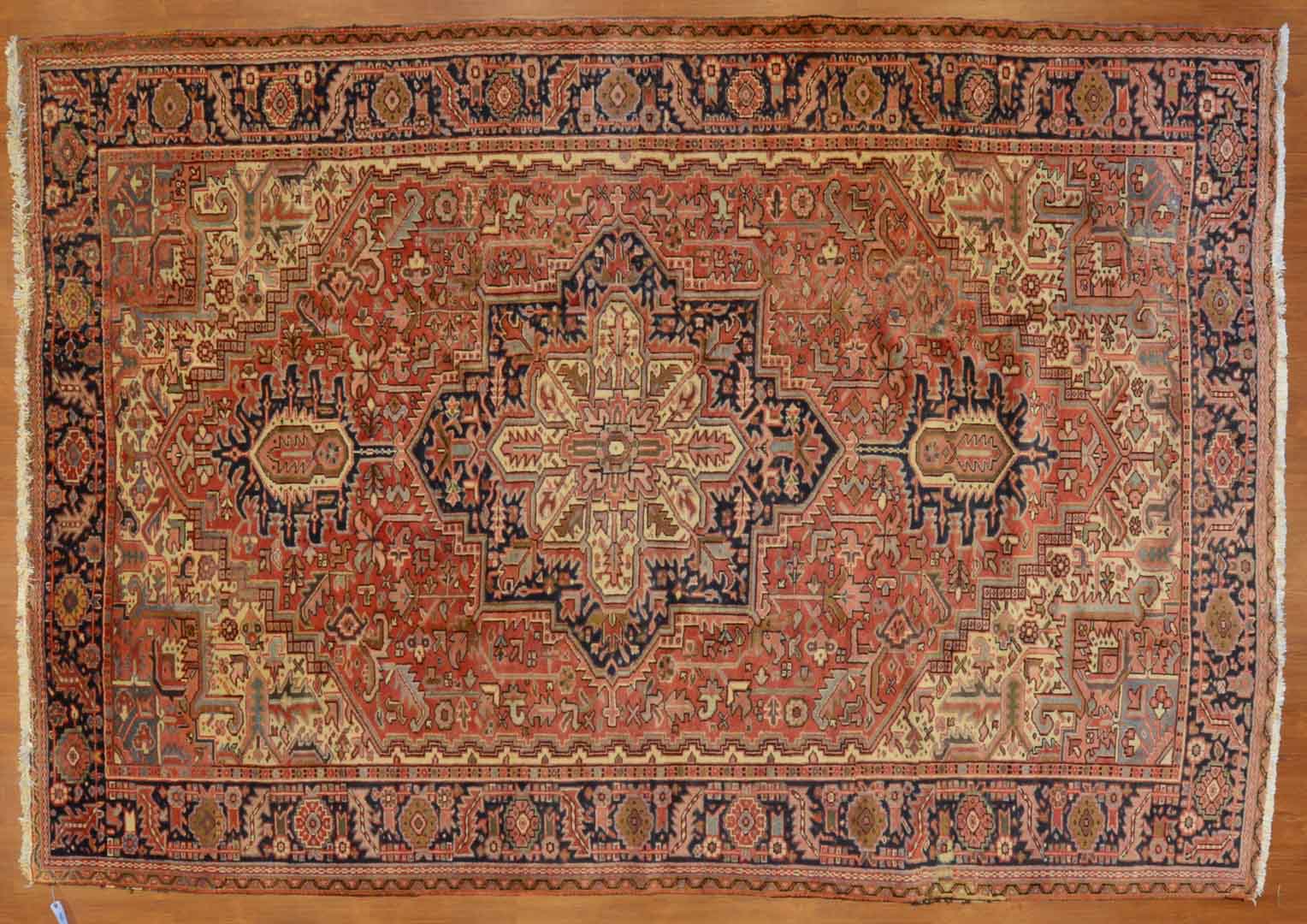 Appraisal: Persian Herez carpet approx x Iran modern Condition Some side