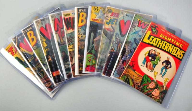 Appraisal: Lot of War Combat Themed Comic Books This lot included