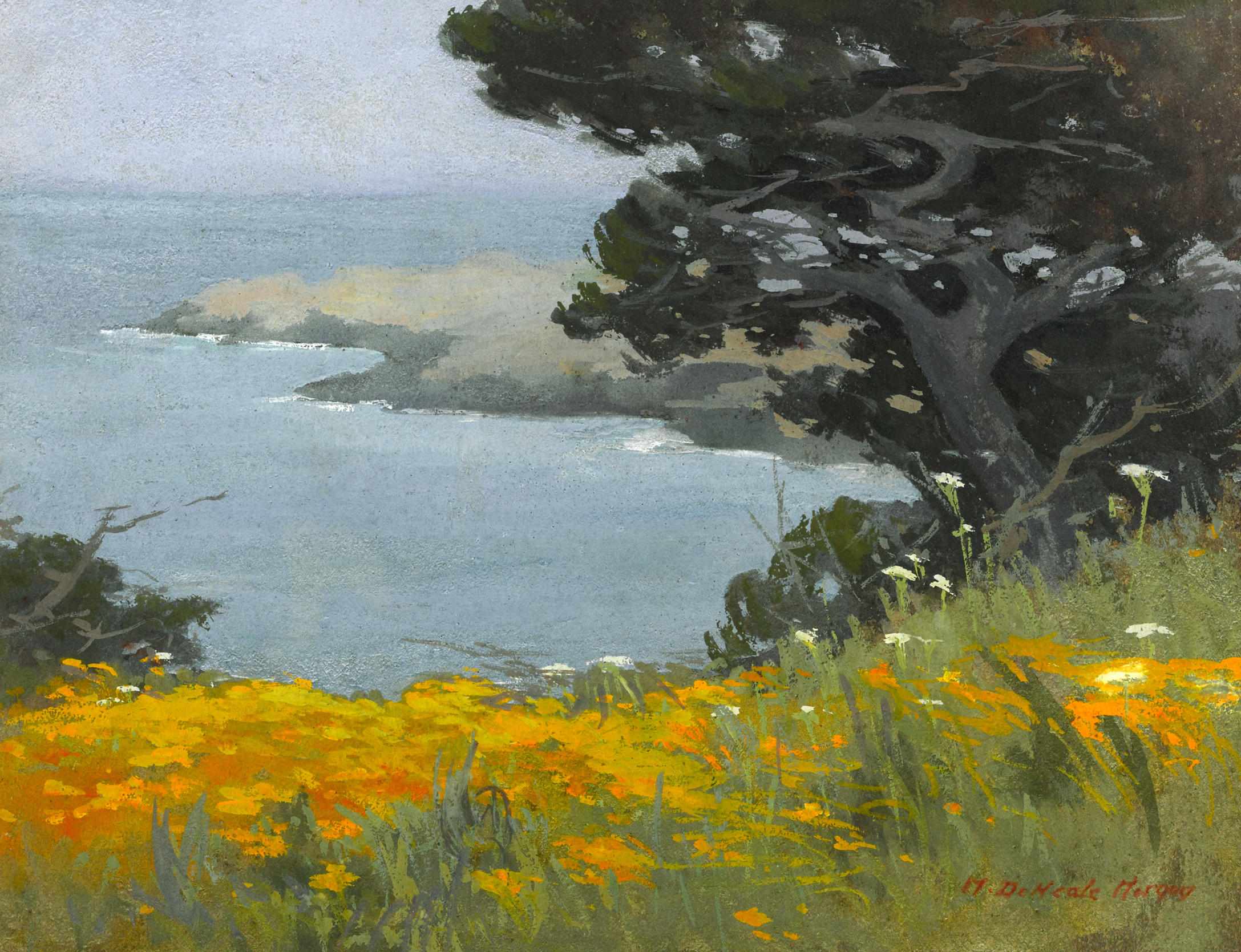 Appraisal: Mary DeNeale Morgan - Point Lobos signed 'M DeNeale Morgan'