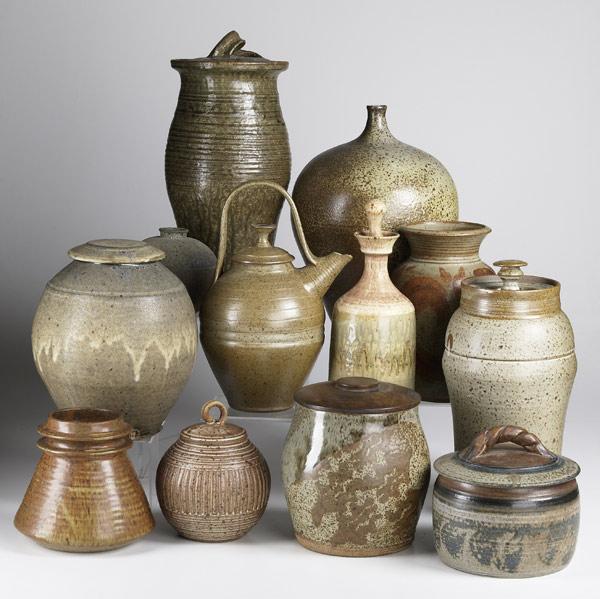 Appraisal: CONTEMPORARY STUDIO POTTERY Twelve items include pieces by Peter Knickerbocker