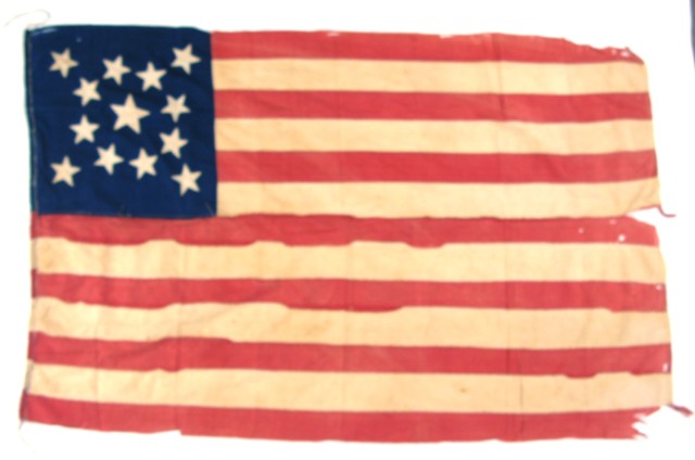 Appraisal: NINETEENTH CENTURY STAR AMERICAN FLAG having eight stars around a