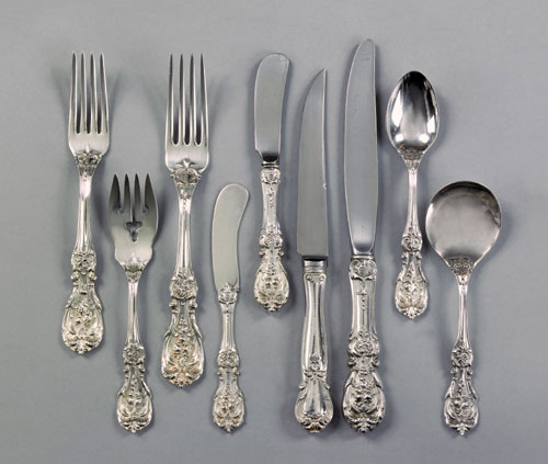 Appraisal: Reed Barton Francis I silver flatware service to include seventeen