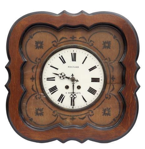 Appraisal: French Napoleon III period wall clock mid to late th