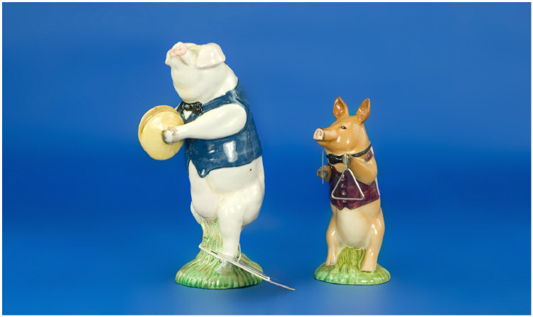 Appraisal: Two Beswick Pigs From The Pig Promenade Comprising PP Andrew