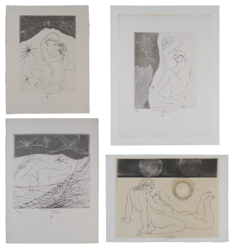 Appraisal: TREMOIS Pierre Yves French - etchings total to include Untitled