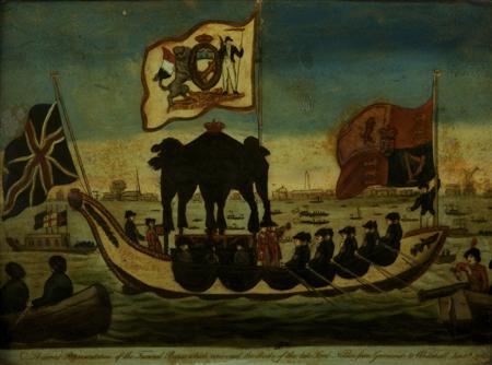 Appraisal: A correct representation of the funeral barge which conveyed the