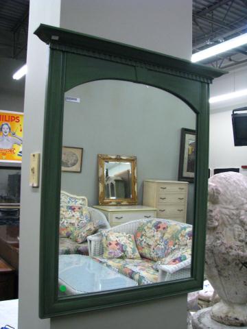 Appraisal: Green Painted Finish Wall Mirror Period Style