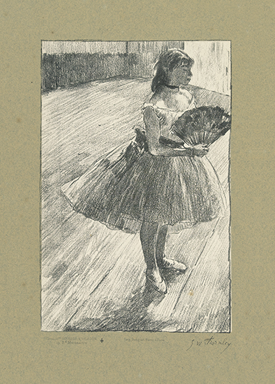 Appraisal: EDGAR DEGAS and GEORGE W THORNLEY Petit Danseuse l' ventail