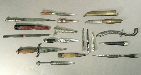 Appraisal: A lot of eleven small decorative daggers Including miniatures souvenirs