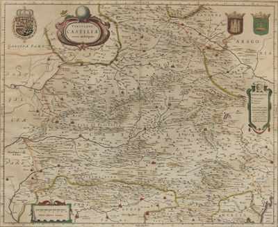 Appraisal: Willem Janszoon Blaeu Dutch - Utriusque Castiliae nova descriptio published