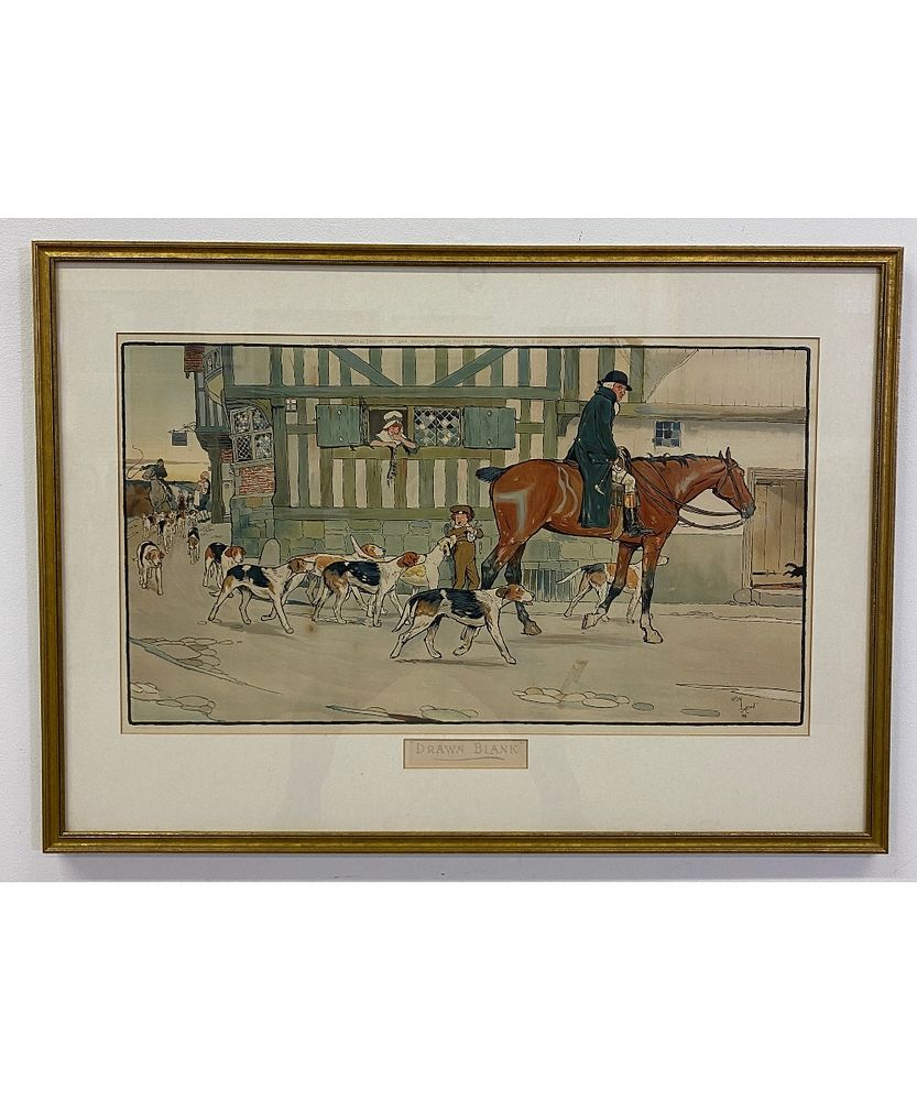 Appraisal: Cecil Aldin Framed and Matted Print Cecil Aldin - London