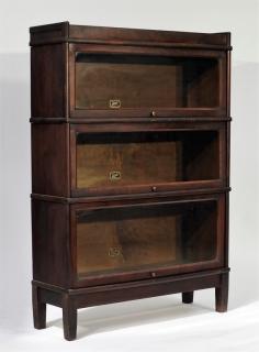 Appraisal: Early C American Mahogany Barrister Bookcase UNITED STATES TH CENTURY