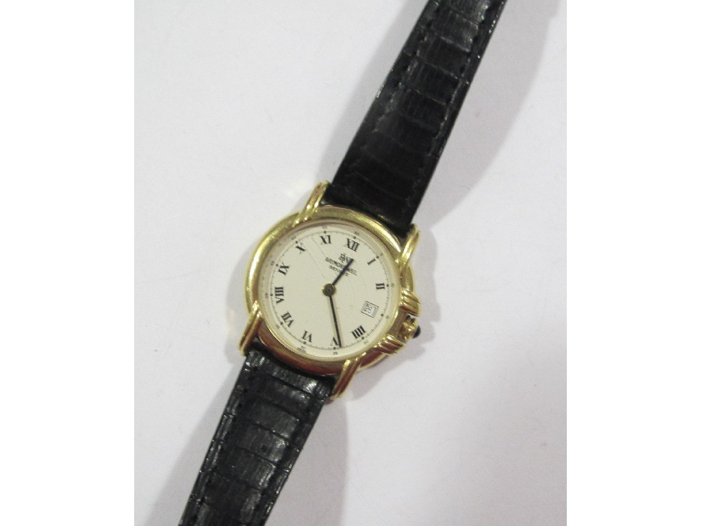 Appraisal: A Raymond Weil gold plated wrist watch