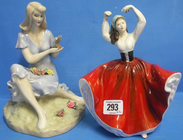 Appraisal: Royal Doulton Figures Reflections Summer Rose HN and Karen HN