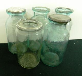 Appraisal: Fruit jars Fruit jars- Pittsburgh PA- 'Agnew Co Pittsburgh Pat