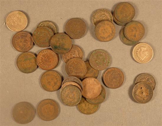 Appraisal: Lot of Indian head cents