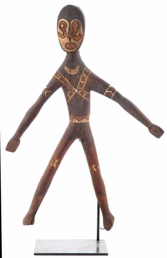 Appraisal: KAKAME FIGURE DANCING BUSH SPIRIT mid th century Papuan Gulf