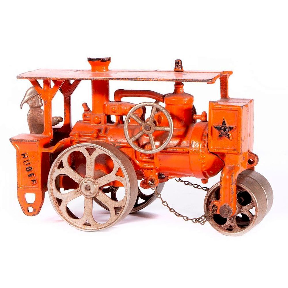 Appraisal: Vintage model steam roller An early th century model steam