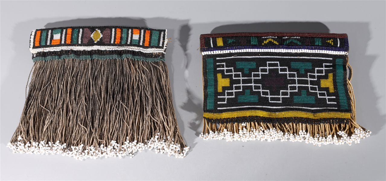 Appraisal: Lot of two Ndebele Tribe loincloths each with intricate beading