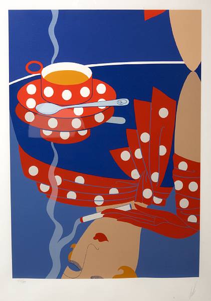 Appraisal: Ert Romain de Tirtoff Russian - Reflections Screenprint in colors