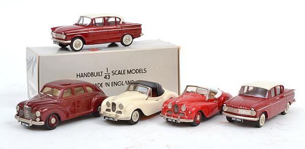 Appraisal: FIVE PATHFINDER MODELS INCLUDING X PFM HILLMAN SUPER MINXES AND