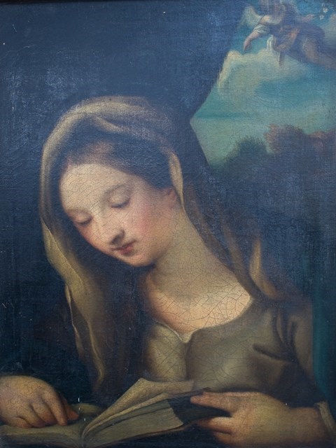 Appraisal: After Carlo Maratta The Annunciation oil on canvas cm x